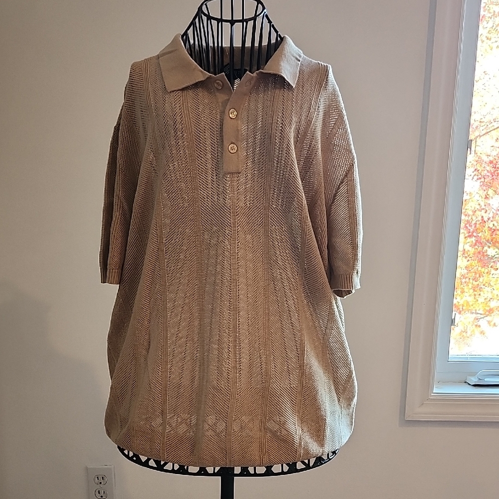 Forever 21 Men's Tan Polo Shirt